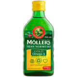 Moller's Gold Norwegian Fish Oil, lemon flavor, 250 ml