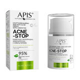 Apis, Cremă ușoară anti-acnee normalizatoare cu ceai verde, 50 ml