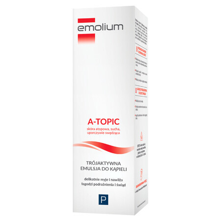 Emolium A-Topic, emulsie de baie tri-activă, de la 1 lună, 200 ml