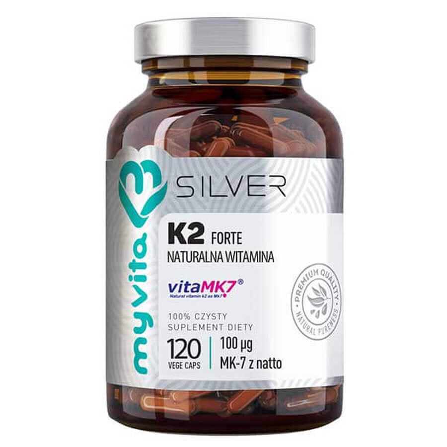 MyVita Silver Vitamin K2 100 µg FORTE, natural, 120 capsule