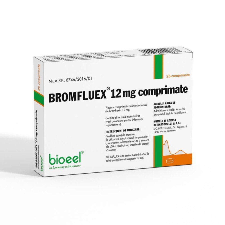 Bromfluex 12 mg, 25 comprimate, Bioeel