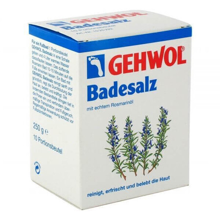 Gehwol Badesalz, sare de baie cu rozmarin, 25 g x 10 pliculețe