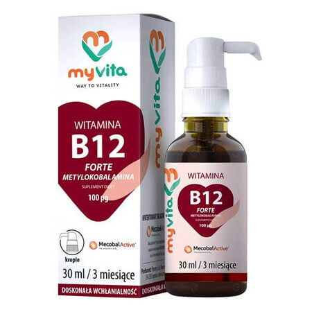 MyVita Vitamine B12 Forte, gouttes, 30 ml