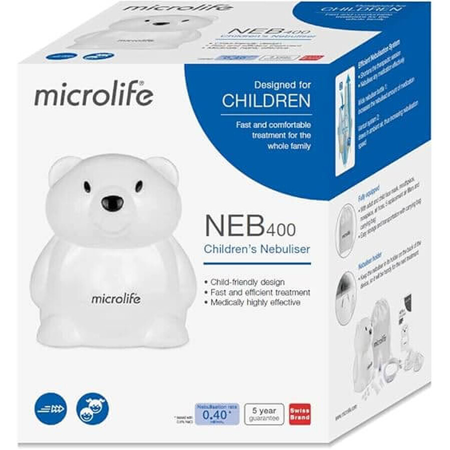 Microlife NEB 400, pneumatic piston inhaler for children