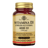 Solgar Vitamina D3 4000 UI, 60 capsule vegetale