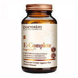 Doctor Life, E-Complete SupraBio, vitamina E, tocoferoles y tocotrienoles, 30 cápsulas