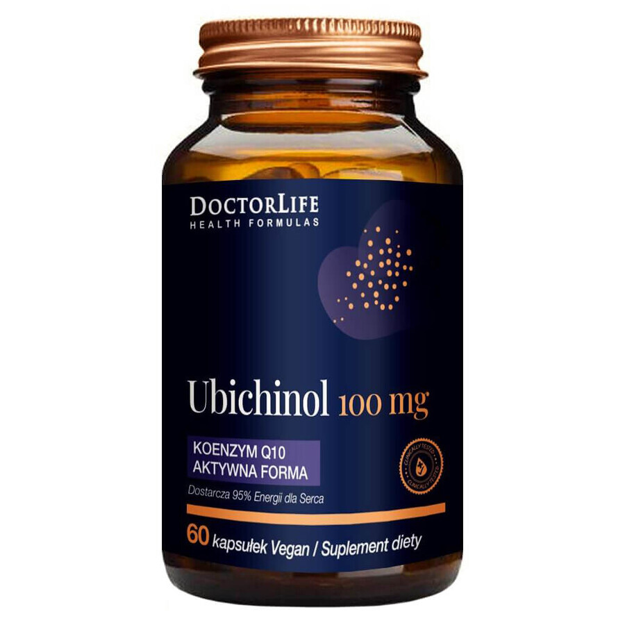 Vita del Dottore Ubichinolo coenzima Q10 forma attiva 100mg, 60 capsule