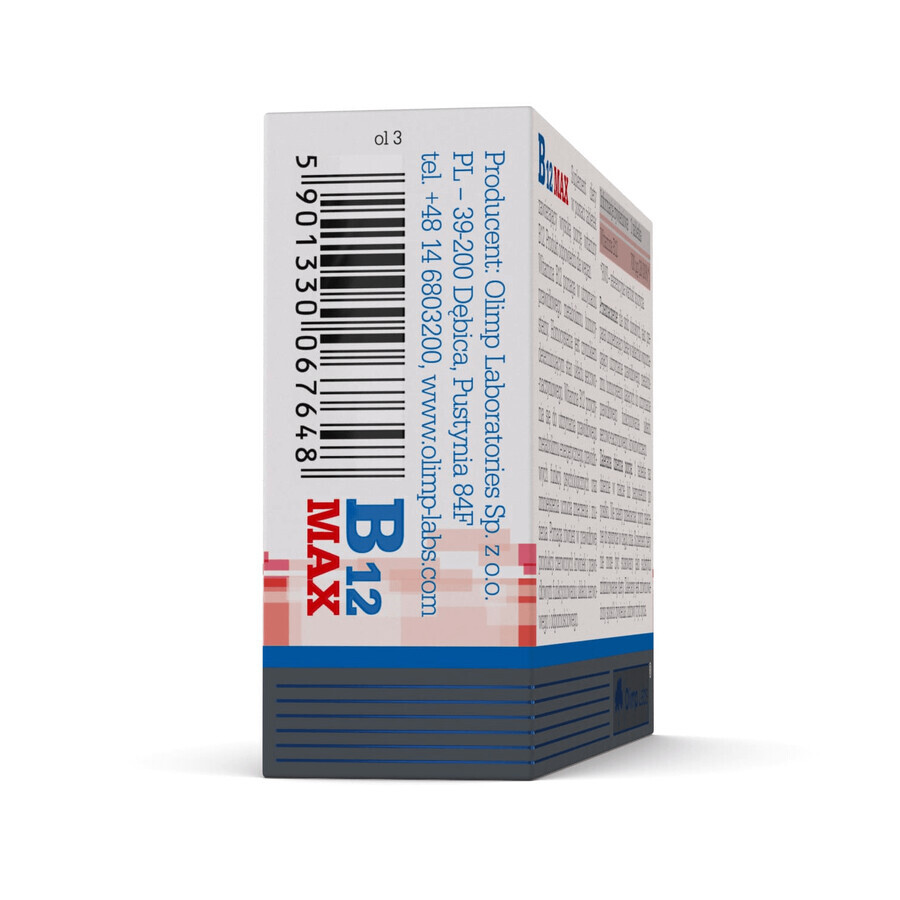 Olimp B12 Max, vitamina B12 700 µg, 60 comprimate