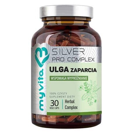 MyVita Silver Pro Complex Silver pentru ameliorarea constipației, 30 capsule vegetale