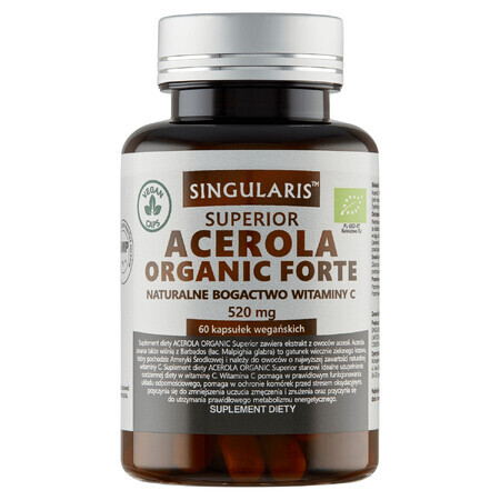 Singularis Superior Acerola Organic Forte, 60 capsule