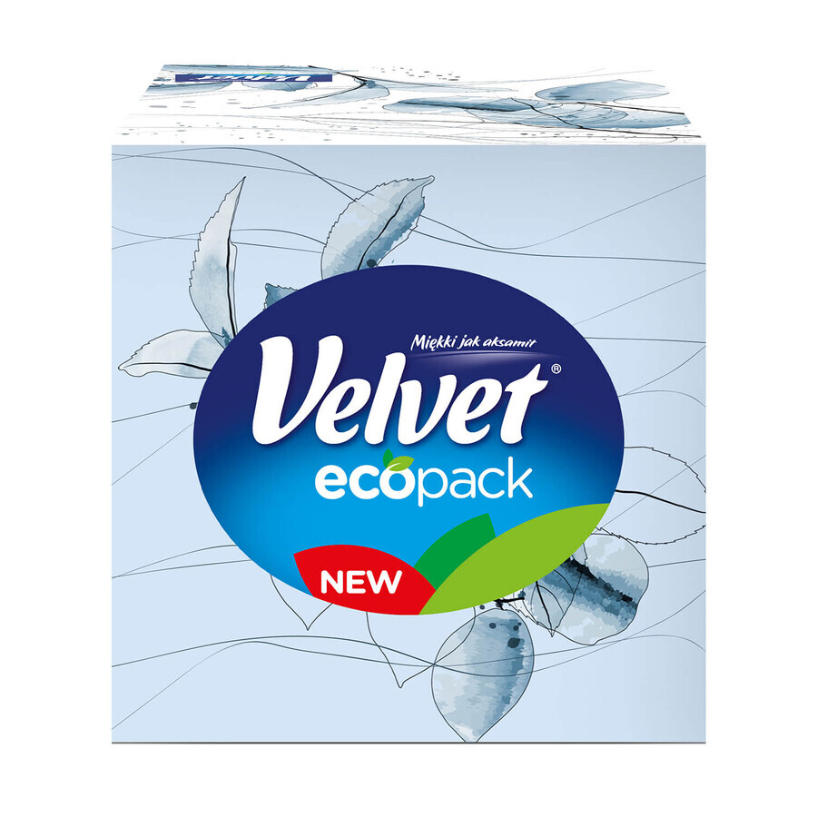 Velvet Cube, șervețele sanitare, 3 straturi, 60 buc.