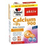 Calciu 900 mg + D3 + Biotina + Acid folic, 30 comprimate, Doppelherz