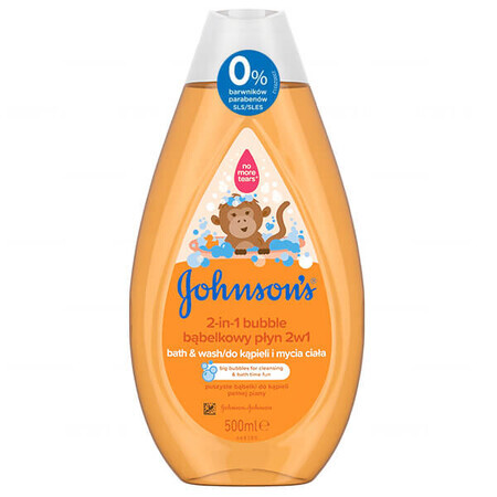 Johnson's Baby, baie cu spumă și spălare de corp 2 în 1, 500 ml