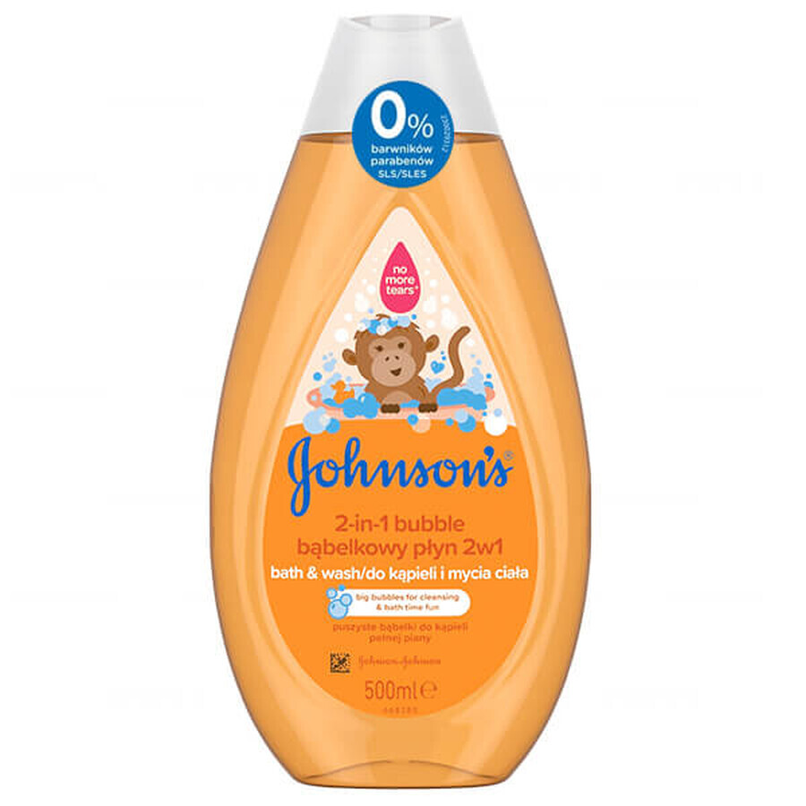 Johnson's Baby, baie cu spumă și spălare de corp 2 în 1, 500 ml