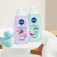 Nivea Kids, Gel de curățare 3 &#238;n 1 pentru corp și păr cu balsam, cu aromă de caramel de fructe, 500 ml