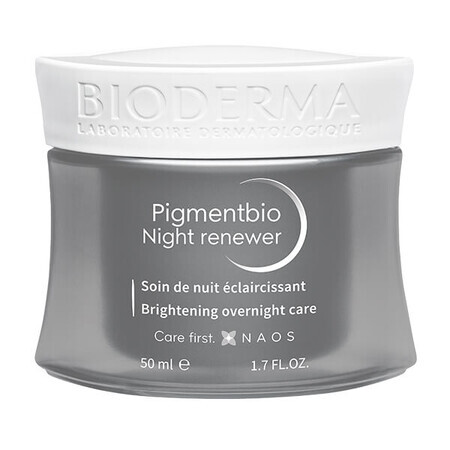 Bioderma Pigmentbio Night Renewer, Cremă de față luminoasă, Cremă de noapte, 50 ml