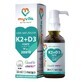 MyVita K2 + D3 Forte, vitamina K 100 &#181;g + vitamina D 2000 UI, picături, 30 ml