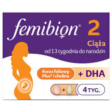 Femibion 2 Sarcina, 28 comprimate + 28 capsule