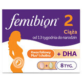 Femibion 2 Sarcina, 56 comprimate + 56 capsule