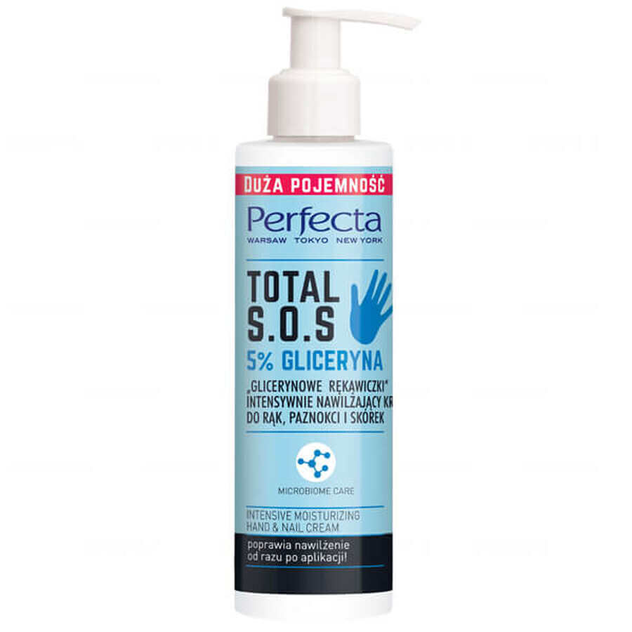 DAX Perfecta Total SOS, 5% Glycerin, Glycerin Glove, Intensively moisturizing hand, nail and cuticle cream, 195 ml