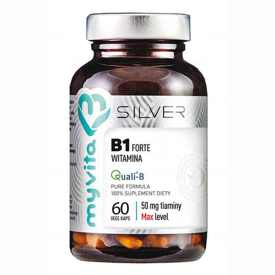 MyVita Silver, Vitamina B1 Forte, 60 capsule
