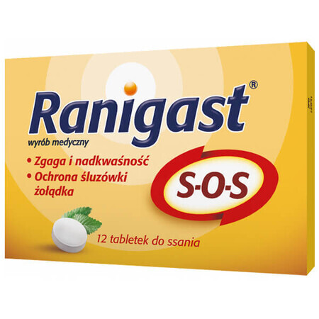 Ranigast SOS, 12 pastiluțe