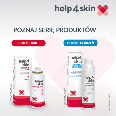 Help4Skin Healing Cracked Skin, plasture de gel pentru a promova vindecarea, 7 ml