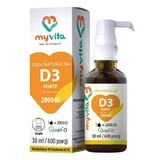 MyVita Vitamin D3 2000 IU Forte, picături, 30 ml