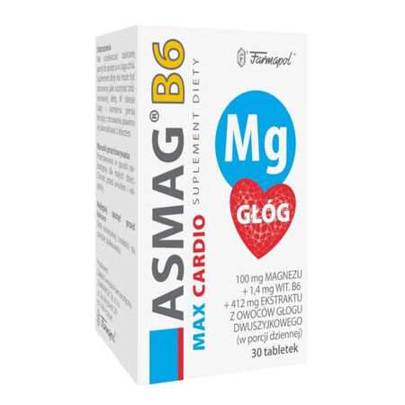 Asmag B6 Max Cardio, 30 Tabletten