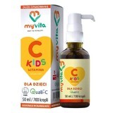 MyVita Vitamin C Kids, Quali-C, picături pentru copii peste 1 an, 50 ml