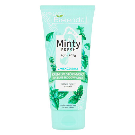 Bielenda Minty Fresh, Îngrijirea picioarelor, Cremă mască pentru keratoze severe, înmuiere, 100 ml
