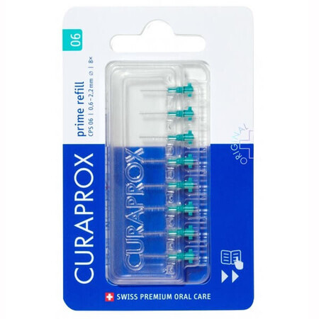 Curaprox CPS 06 Prime Recambio, cepillos interdentales, 8 piezas