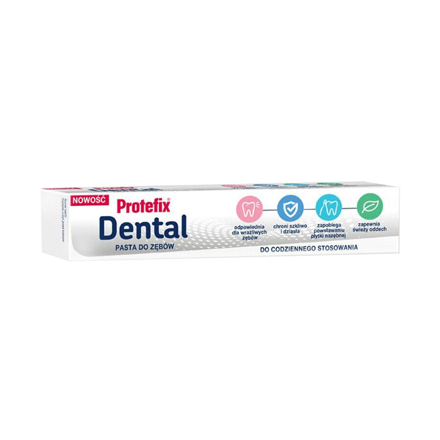 Protefix Dental, pastă de dinți, fără fluor, 75 ml