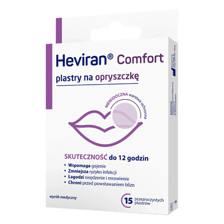 Heviran Comfort, patches for herpes, 15 pieces