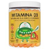 MyVita Vitamina D3, jeleuri naturale pentru copii și adulți, 60 de bucăți