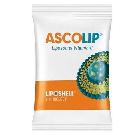 Ascolip, vitamina C lipozomală 1000 mg, aromă de lămâie și portocale, gel oral, 5 g x 30 plicuri
