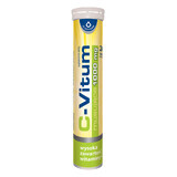 C-Vitum, vitamina C 1000 mg, 24 comprimate efervescente