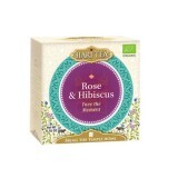 Ceai cu hibiscus si petale de trandafir Face the Moment, 10 plicuri, Hari Tea