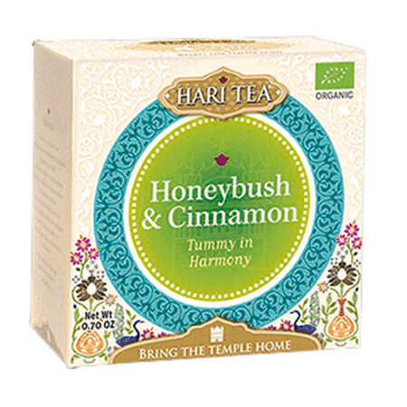 Ceai cu honeybush si scortisoara bio Tummy in Harmony, 10 plicuri, Hari Tea