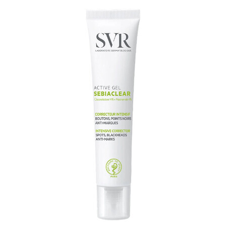 SVR SebiaClear Active Gel, Active gel with intensive action against skin imperfections, 40 ml