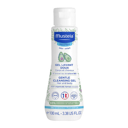 Mustela Bebe Enfant, Gel de curățare delicată a corpului și a capului, de la naștere, 100 ml