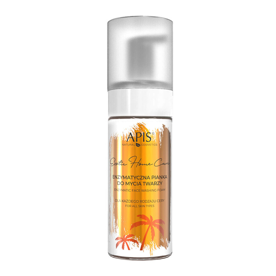 Apis Exotic Home Care, enzymatisch gezichtsreinigingsschuim, alle huidtypes, 150 ml