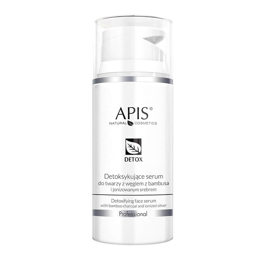 Apis Professional Detox, sérum détoxifiant pour le visage au charbon de bambou et à l'argent ionisé, 100 ml