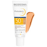 Bioderma Photoderm M, crème protectrice pour les peaux sujettes à l'hyperpigmentation, foncées, SPF 50+, 40 ml