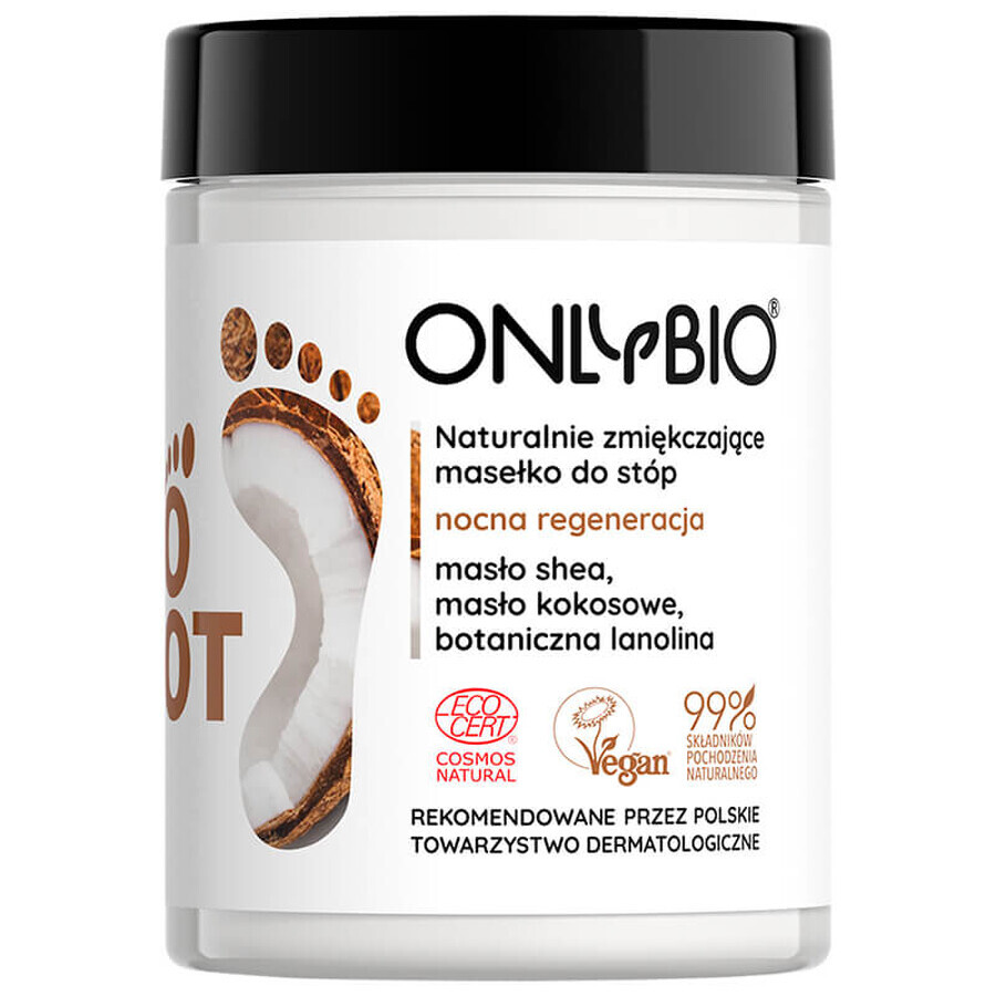 OnlyBio Foot, Unt pentru picioare care înmoaie în mod natural, regenerare nocturnă, 90 ml