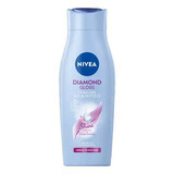 Nivea Diamond Gloss, Șampon delicat, Păr strălucitor, 400 ml