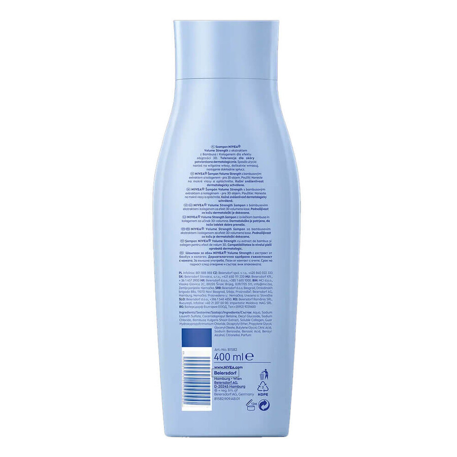 Nivea Diamond Gloss, Șampon delicat, Păr strălucitor, 400 ml