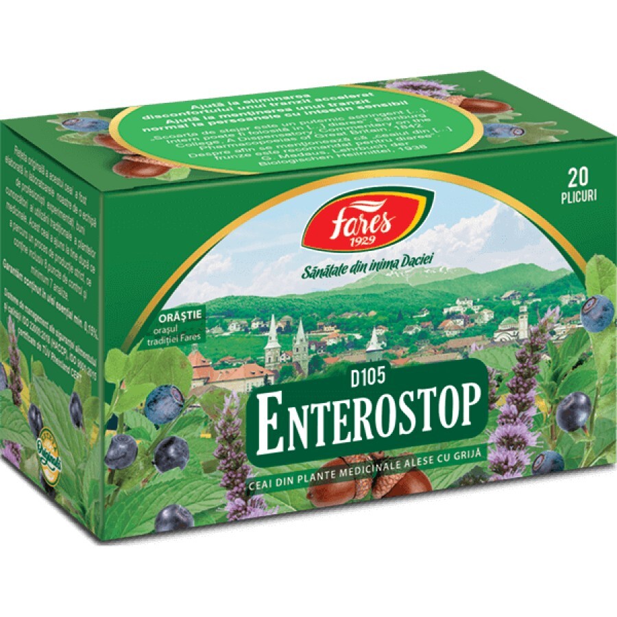 Ceai Enterostop, 20 plicuri, Fares