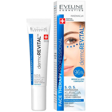 Eveline Cosmetics Face Therapy Professional, tratament expres pentru ochi pentru reducerea cearcănelor și a cearcănelor, 15 ml