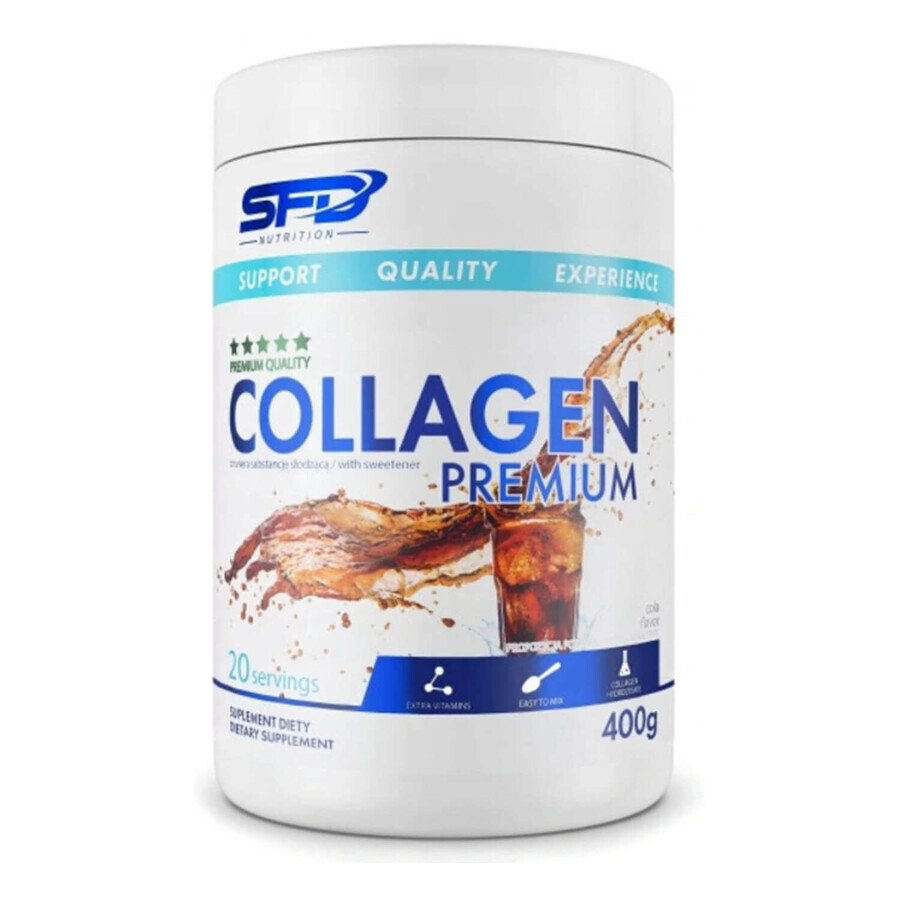 SFD Collagen Premium, aromă de cola, 400 g
